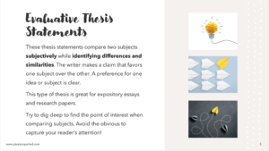 Evaluative Thesis Statements